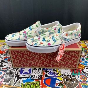 Vans Classic Slip On Butterfly Floral Women’s 11 / 7